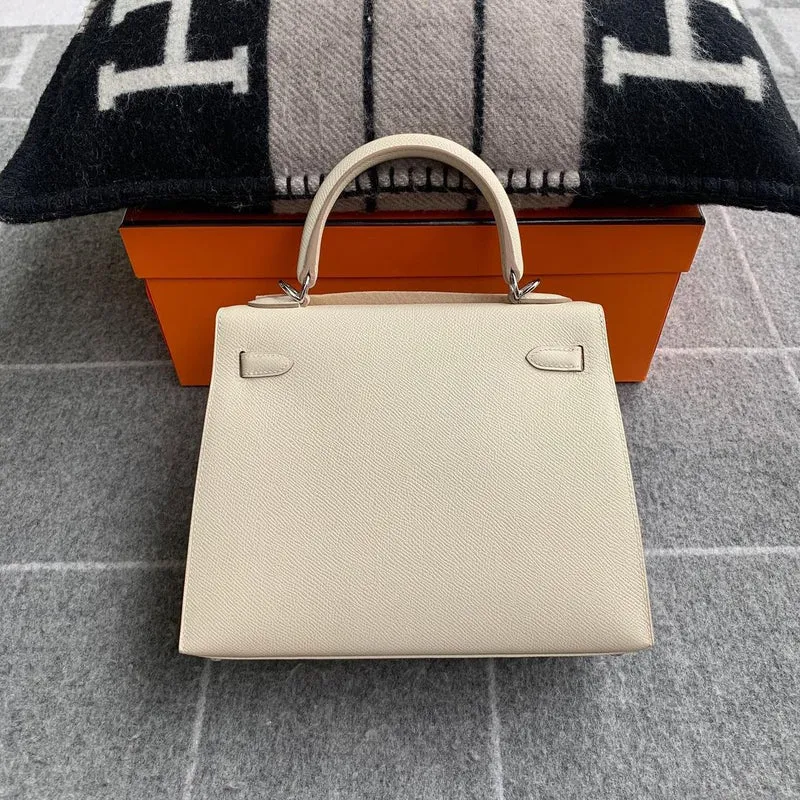 KELLY 25 EPSOM LEATHER CRAIE WITH PALLADIUM HARDWARE (PHW) - 2