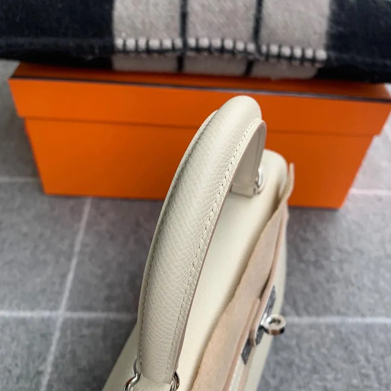 KELLY 25 EPSOM LEATHER CRAIE WITH PALLADIUM HARDWARE (PHW) - 4
