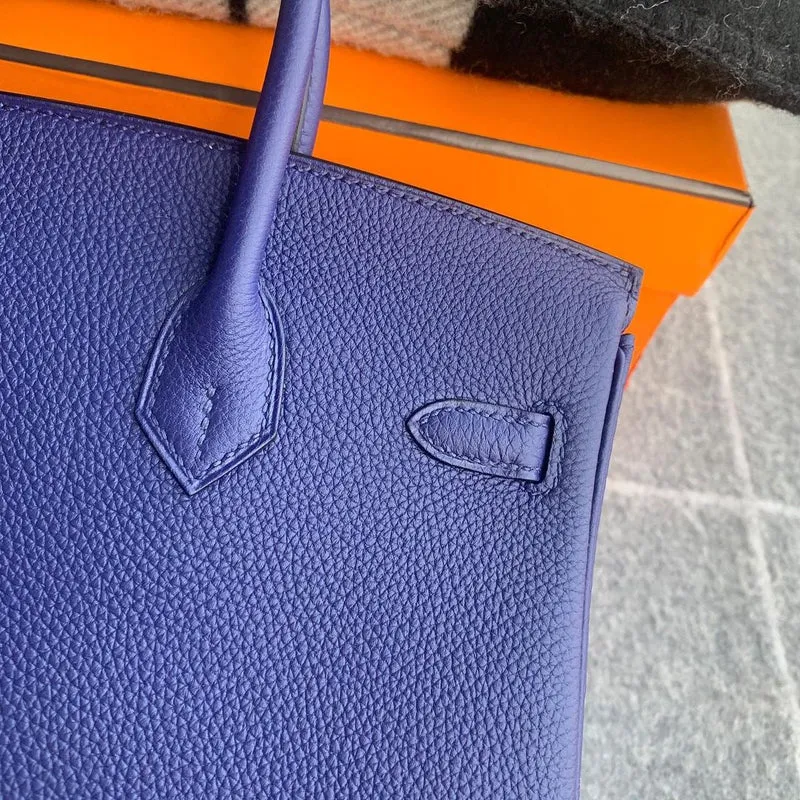 BIRKIN 25 TOGO LEATHER BLUE ENCRE WITH GOLD HARDWARE (GHW) - 4