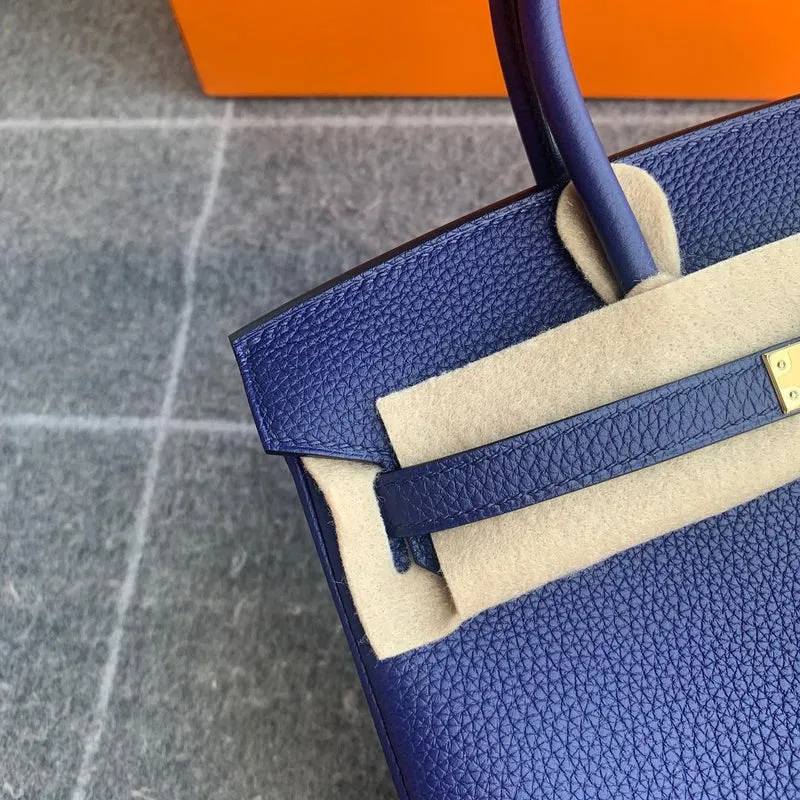 BIRKIN 25 TOGO LEATHER BLUE ENCRE WITH GOLD HARDWARE (GHW) - 3