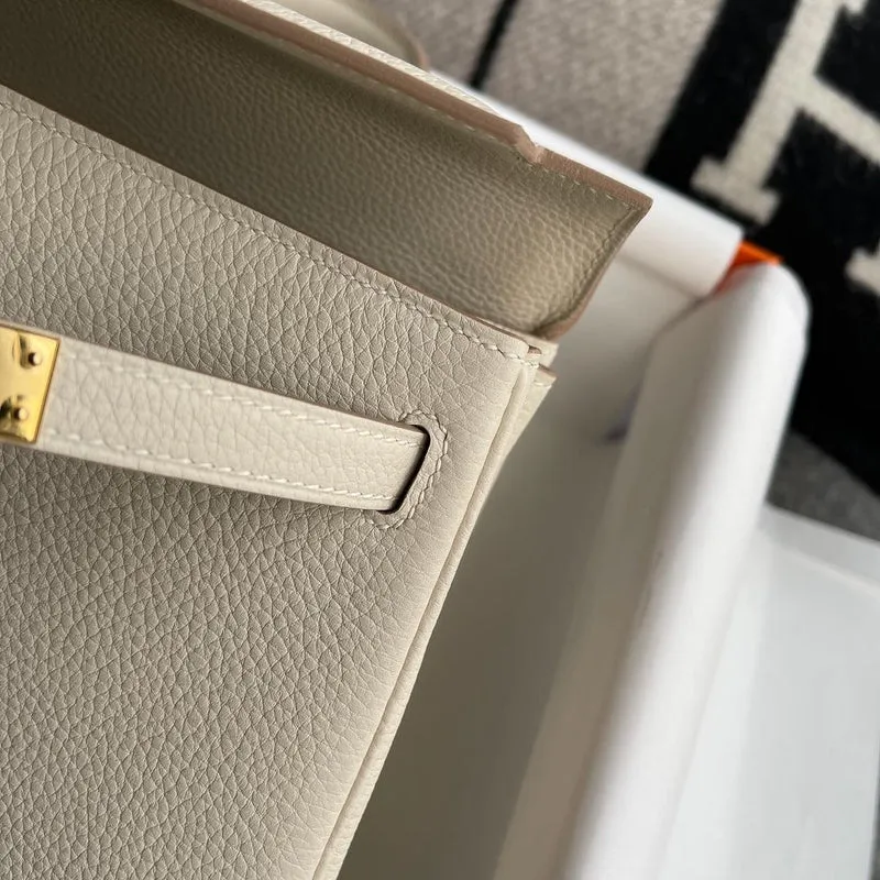 KELLY 25 TOGO LEATHER CRAIE WITH GOLD HARDWARE (GHW) - 3
