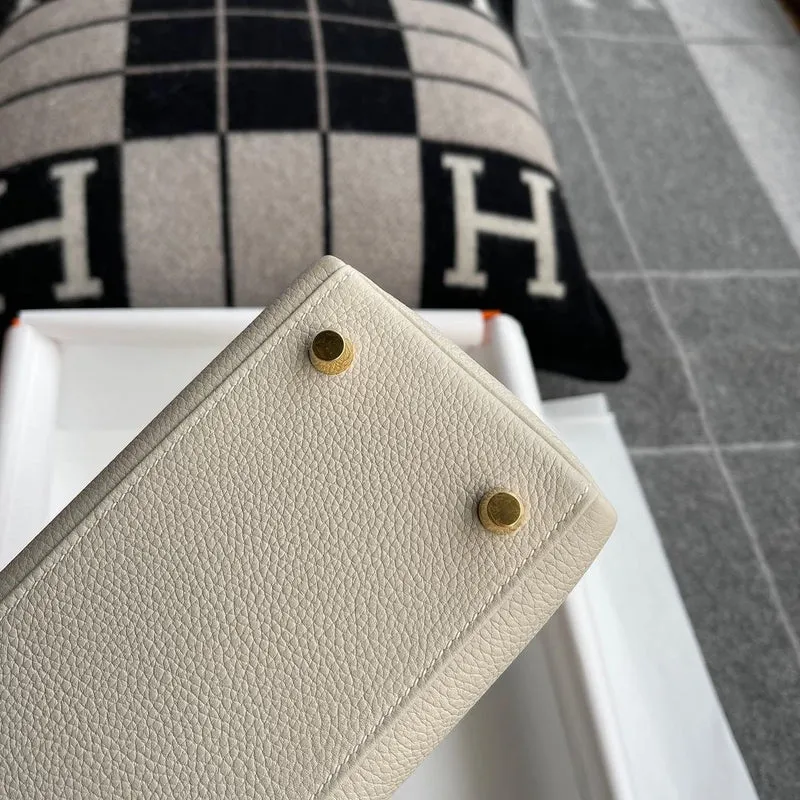 KELLY 25 TOGO LEATHER CRAIE WITH GOLD HARDWARE (GHW) - 6