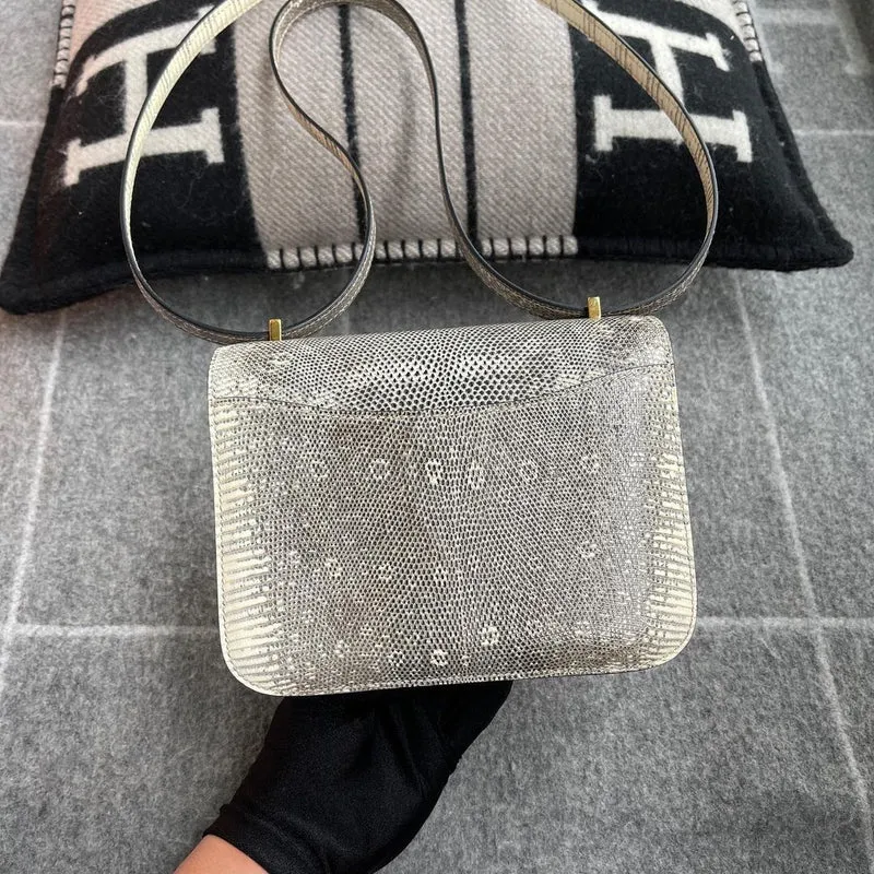 CONSTANCE 18 (MINI) OMBRE LIZARD WITH GOLD HARDWARE (GHW) - 2