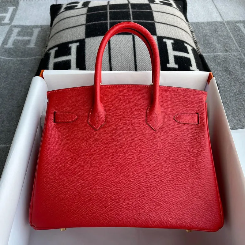 BIRKIN 25 EPSOM LEATHER ROUGE CASAQUE WITH GOLD HARDWARE (GHW) - 2
