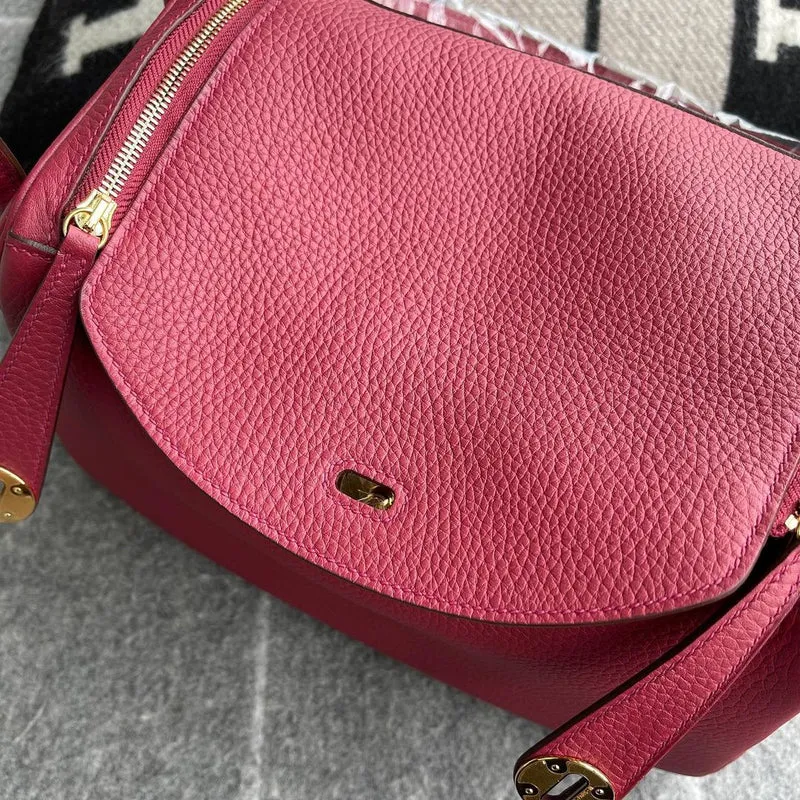 LINDY 26 CLEMENCE LEATHER ROUGE GRENAT WITH GOLD HARDWARE (GHW) - 3