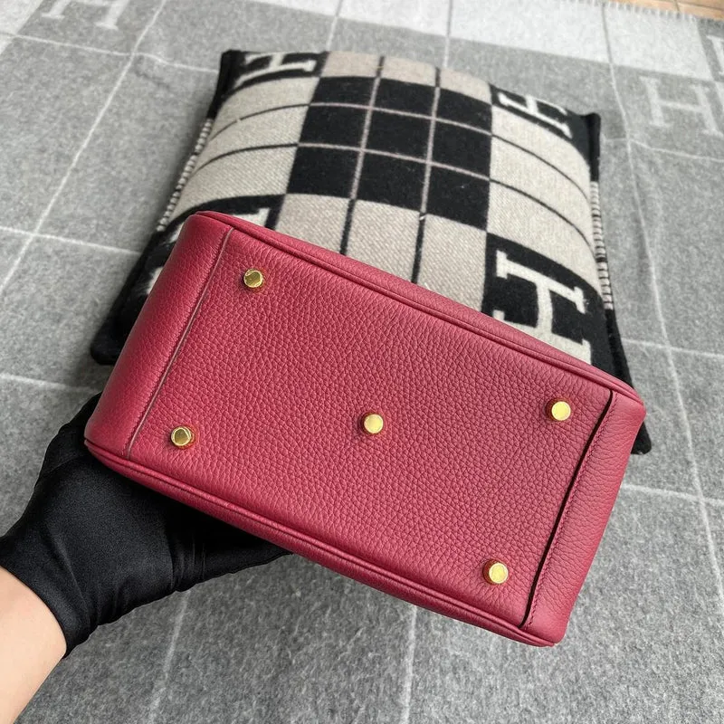 LINDY 26 CLEMENCE LEATHER ROUGE GRENAT WITH GOLD HARDWARE (GHW) - 5