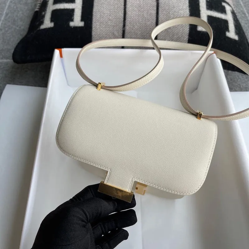 CONSTANCE 18 (MINI) SWIFT LEATHER CRAIE WITH GOLD HARDWARE (GHW) - 4