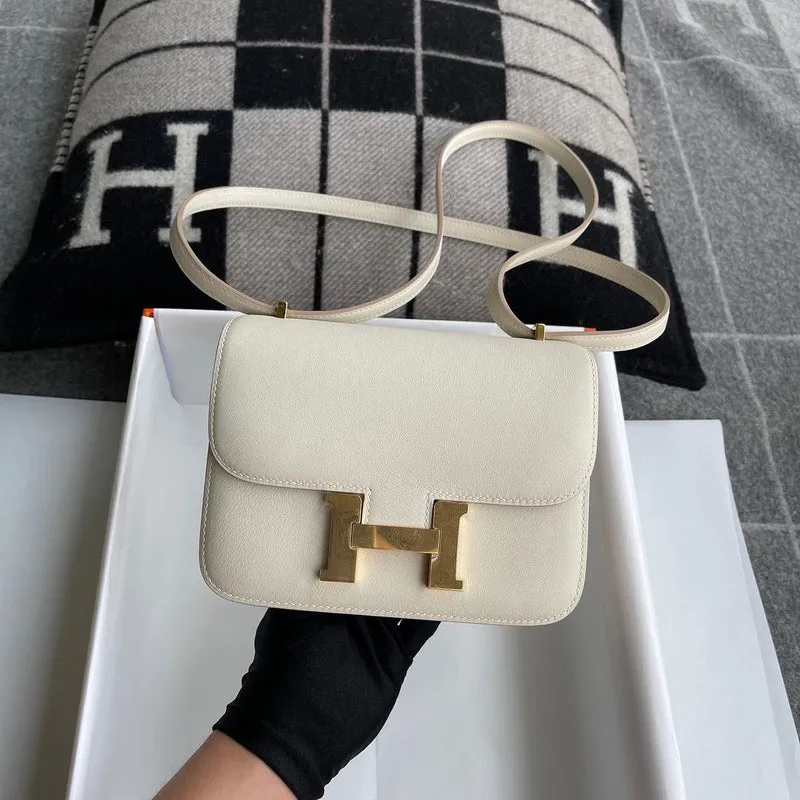 CONSTANCE 18 (MINI) SWIFT LEATHER CRAIE WITH GOLD HARDWARE (GHW) - 2