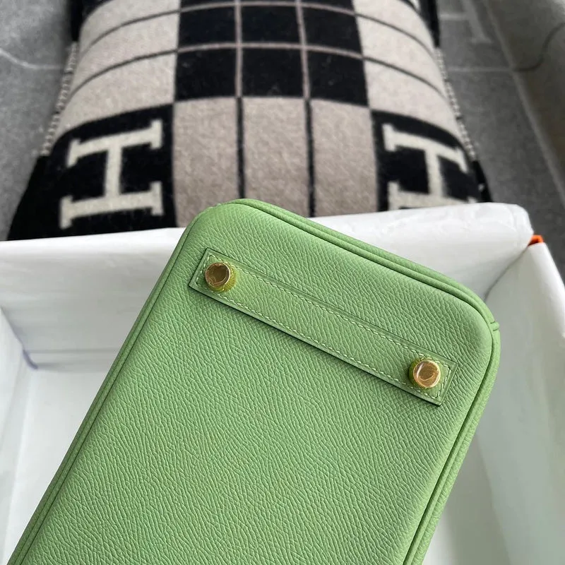 BIRKIN 25 EPSOM LEATHER VERT CRIQUET WITH GOLD HARDWARE (GHW) - 5