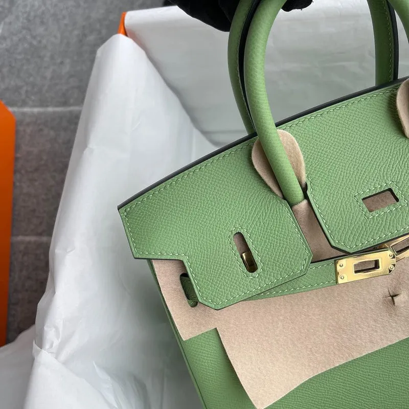 BIRKIN 25 EPSOM LEATHER VERT CRIQUET WITH GOLD HARDWARE (GHW) - 3