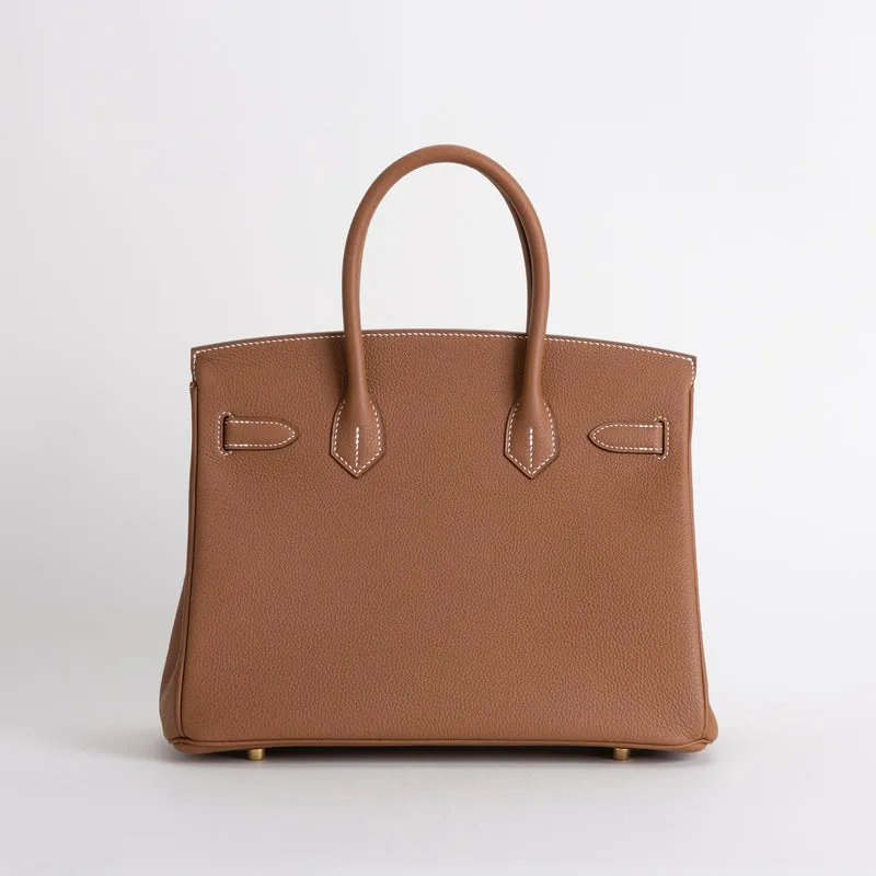 BIRKIN 30 TOGO LEATHER GOLD WITH GOLD HARDWARE (GHW) - 2