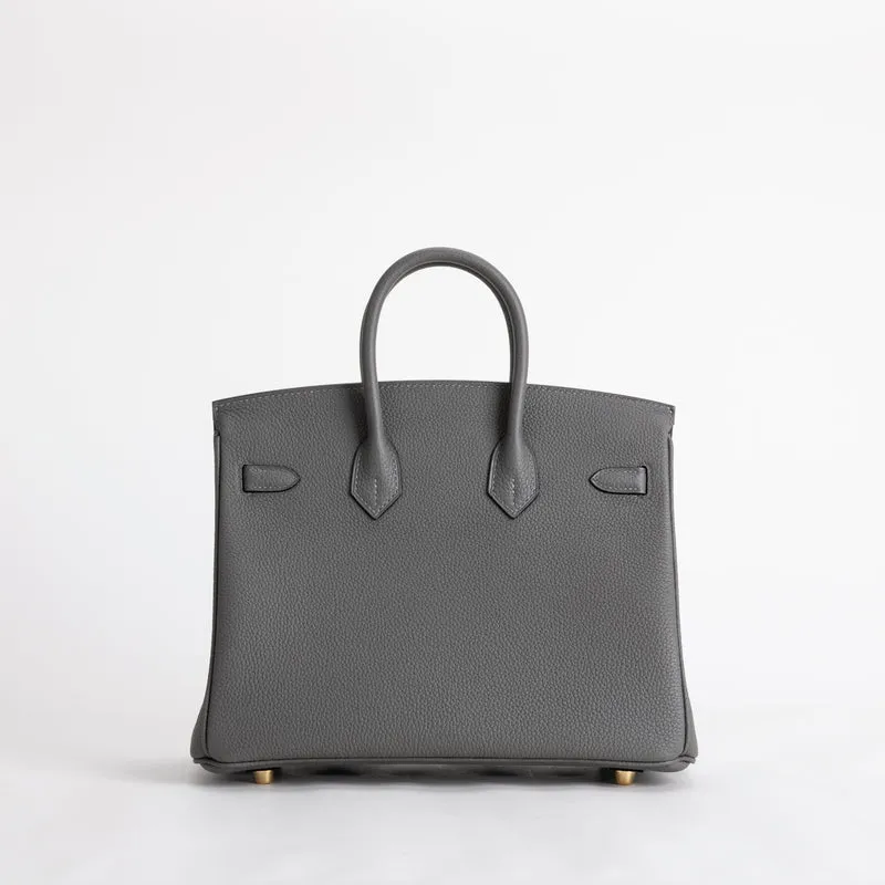 BIRKIN 25 TOGO LEATHER GRIS MEYER WITH GOLD HARDWARE (GHW) - 2