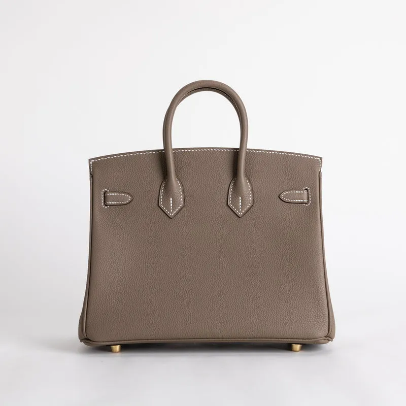 BIRKIN 25 TOGO LEATHER ETOUPE WITH GOLD HARDWARE (GHW) - 2