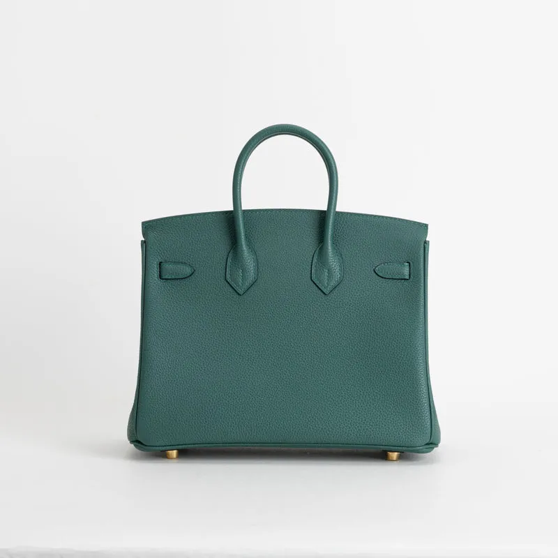 BIRKIN 25 TOGO LEATHER MALACHITE WITH GOLD HARDWARE (GHW) - 3