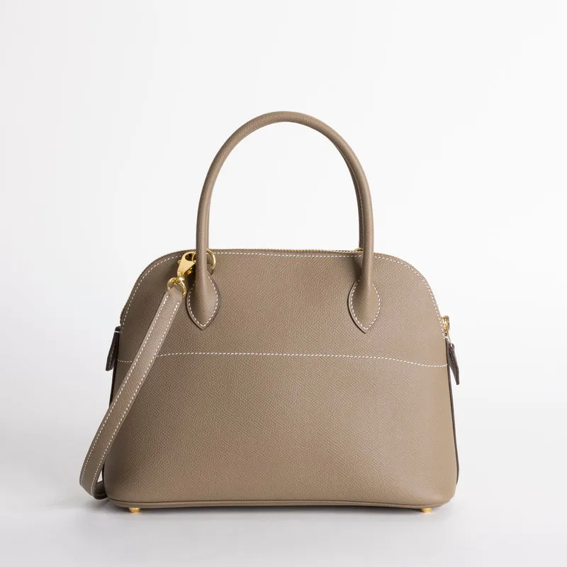 BOLIDE 27 EPSOM LEATHER  ETOUPE WITH GOLD HARDWARE (GHW) - 3
