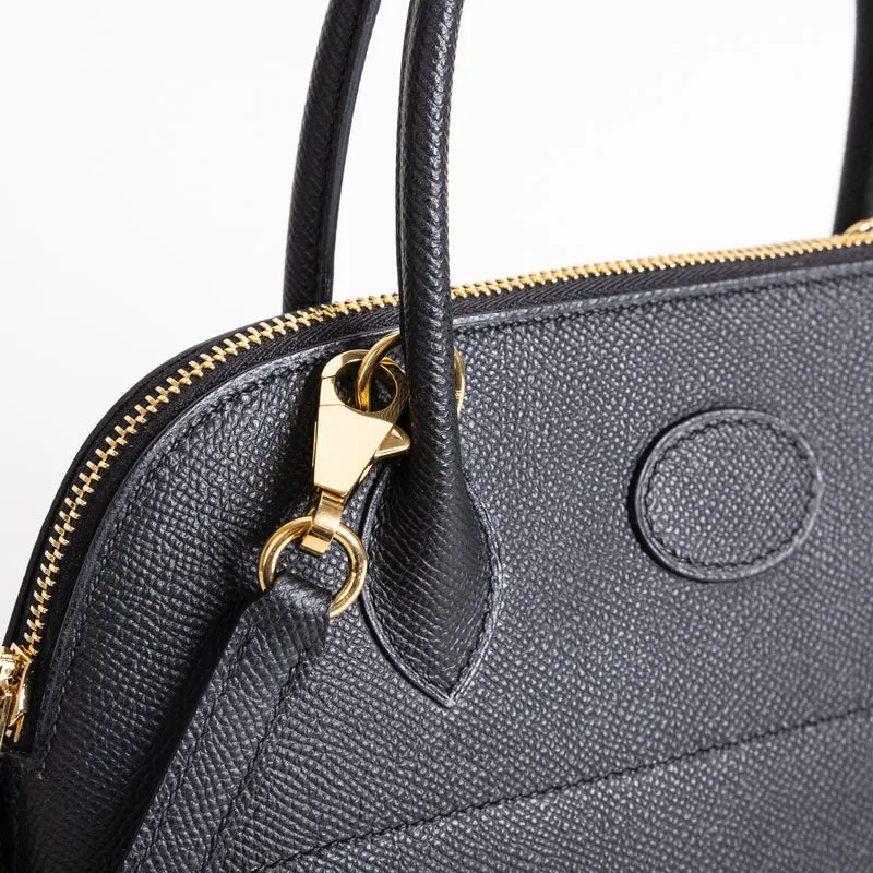 BOLIDE 27 EPSOM LEATHER NOIR (BLACK) WITH GOLD HARDWARE (GHW) - 3