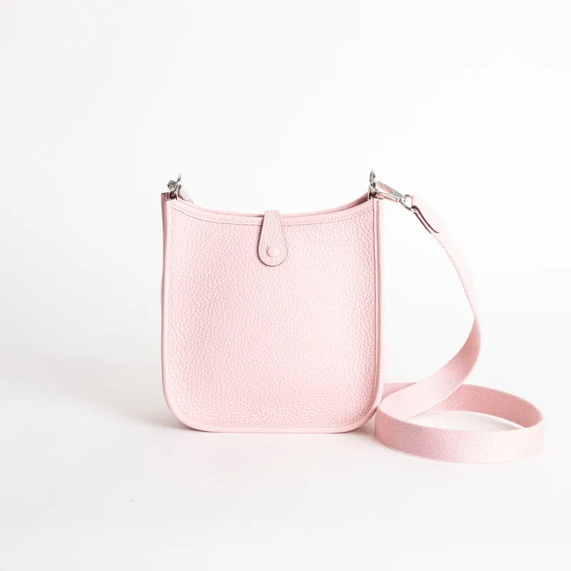 MINI EVELYNE (TPM) CLEMENCE LEATHER ROSE SAKURA WITH PALLADIUM HARDWARE (PHW) - 3