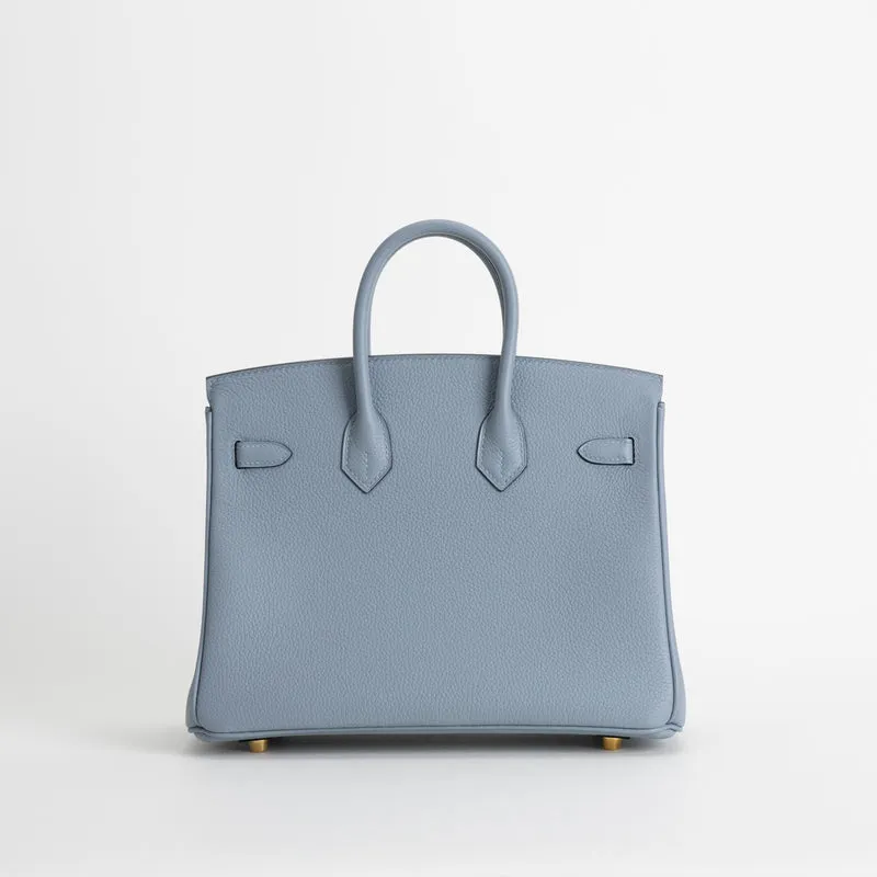 BIRKIN 25 TOGO LEATHER BLEU LIN WITH GOLD HARDWARE (GHW) - 2