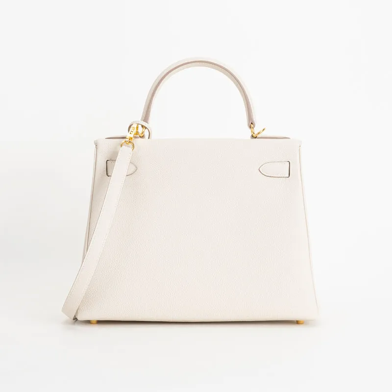 KELLY 28 TOGO LEATHER CRAIE WITH GOLD HARDWARE (GHW) - 3