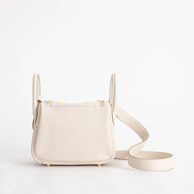 MINI LINDY 20 CLEMENCE LEATHER CRAIE WITH GOLD HARDWARE (GHW) - 3