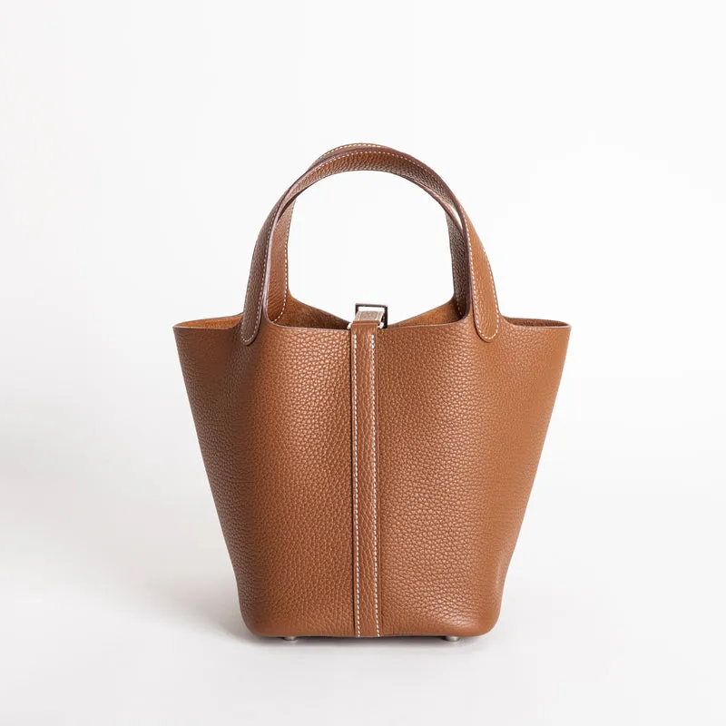 PICOTIN 18 LOCK CLEMENCE LEATHER GOLD WITH PALLADIUM HARDWARE (PHW) - 2