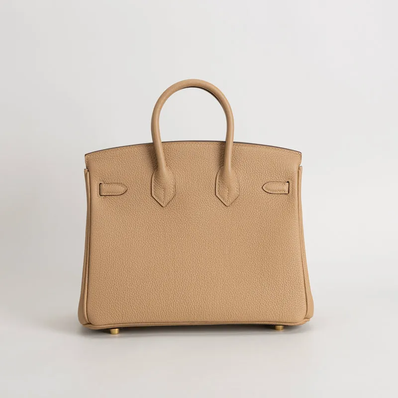 BIRKIN 25 TOGO LEATHER CHAI WITH GOLD HARDWARE (GHW) - 3