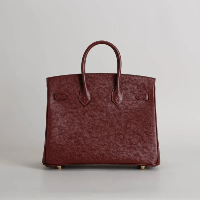 BIRKIN 25 EPSOM LEATHER ROUGE H WITH GOLD HARDWARE (GHW) - 3