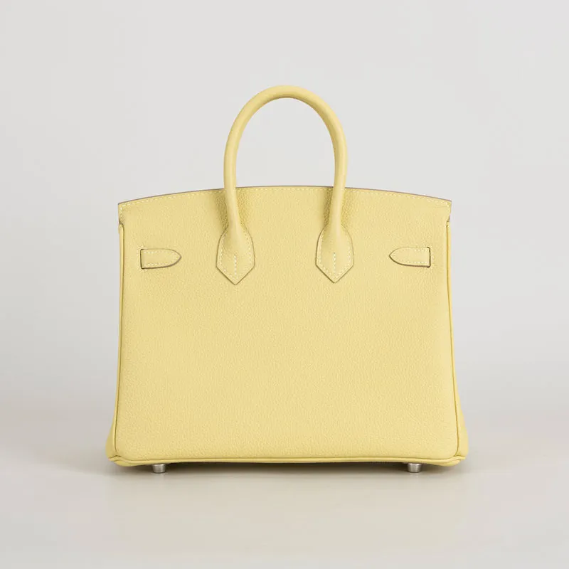 BIRKIN 25 TOGO LEATHER JAUNE POUSSIN WITH PALLADIUM HARDWARE (PHW) - 3