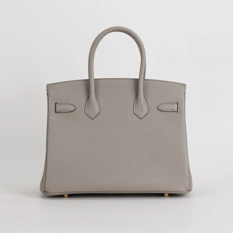 BIRKIN 30 TOGO LEATHER GRIS ASPHALTE WITH GOLD HARDWARE (GHW) - 3