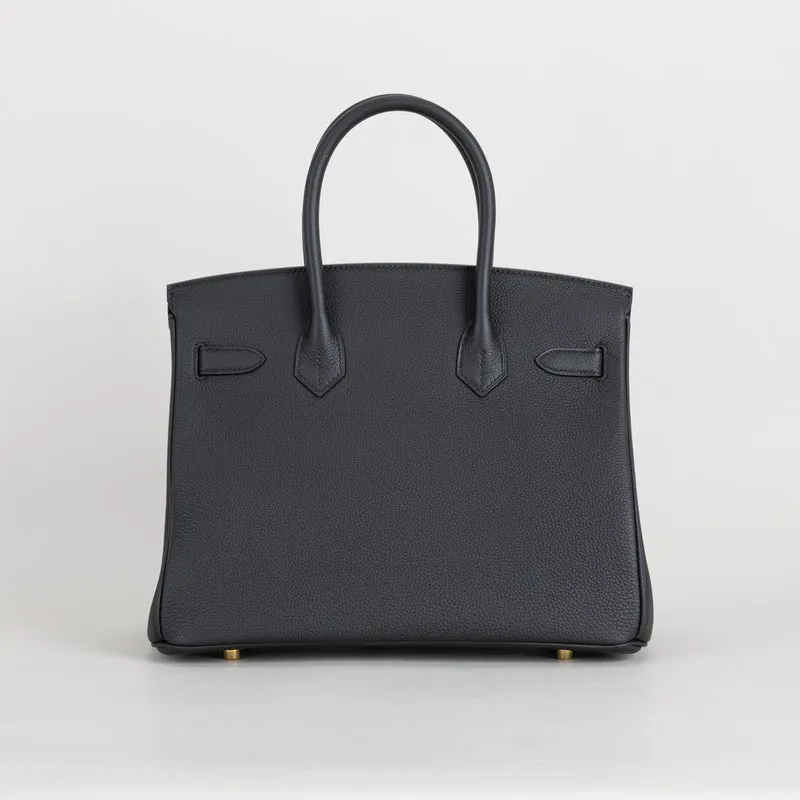 BIRKIN 30 TOGO LEATHER NOIR (BLACK) WITH GOLD HARDWARE (GHW) - 3