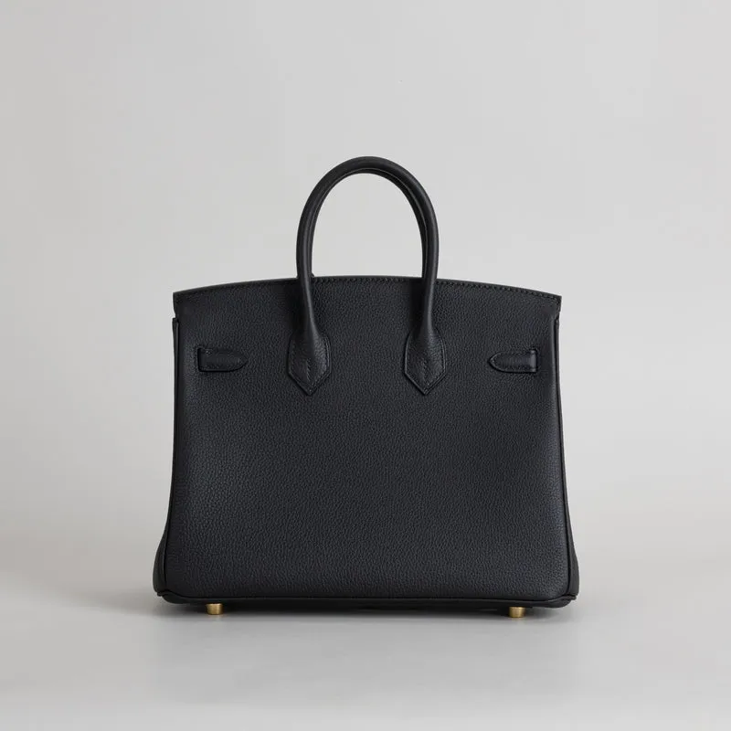 BIRKIN 25 TOGO LEATHER NOIR (BLACK) WITH GOLD HARDWARE (GHW) - 3