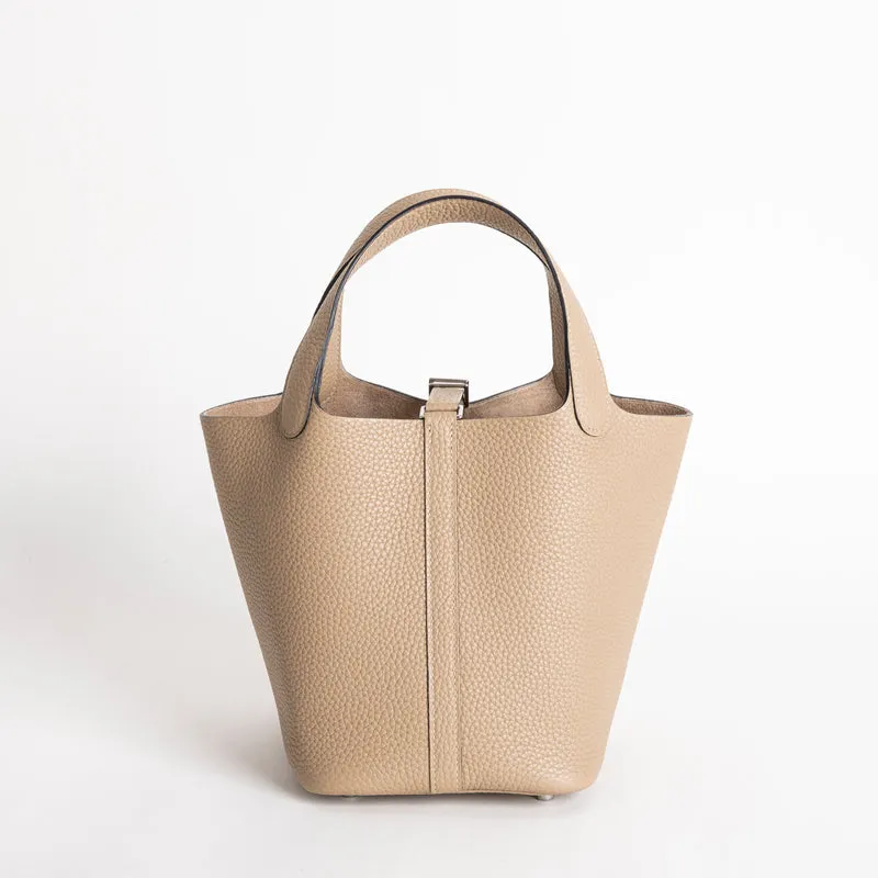 PICOTIN 18 LOCK CLEMENCE LEATHER TRENCH TAURILLON WITH PALLADIUM HARDWARE (PHW) - 2