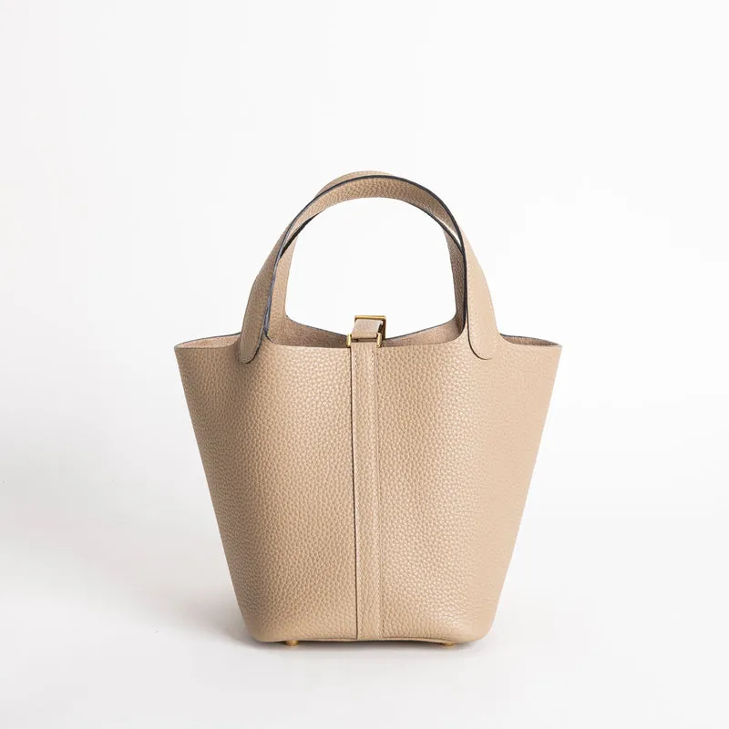 PICOTIN 18 LOCK CLEMENCE LEATHER TRENCH TAURILLON WITH GOLD HARDWARE (GHW) - 2