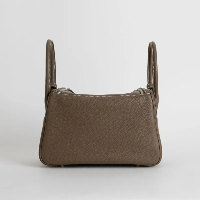 LINDY 30 CLEMENCE LEATHER ETOUPE WITH PALLADIUM HARDWARE (PHW) - 3