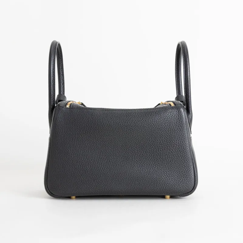LINDY 26 CLEMENCE LEATHER NOIR (BLACK) WITH GOLD HARDWARE (GHW) - 2