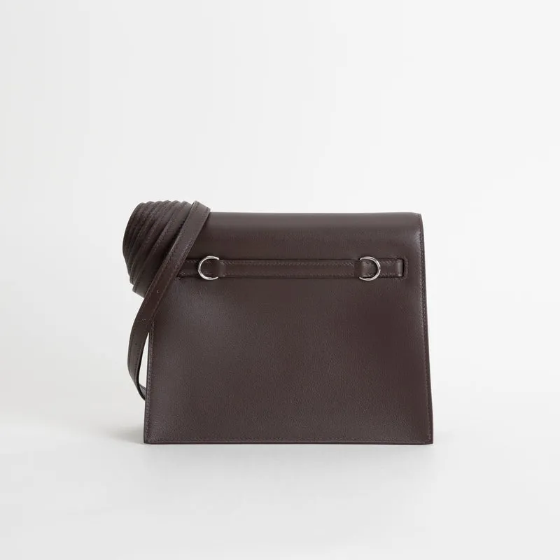 KELLY DANSE EVERCOLOR LEATHER CHOCOLAT WITH PALLADIUM HARDWARE (PHW) - 4