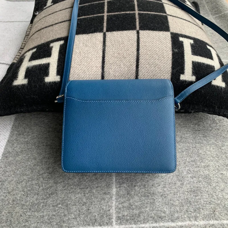 MINI ROULIS (18) EVERCOLOR LEATHER BLEU SAPPHIR WITH PALLADIUM HARDWARE (PHW) - 3