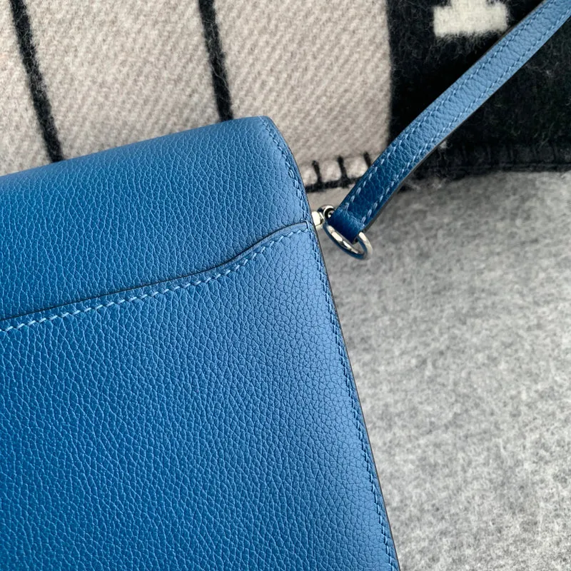 MINI ROULIS (18) EVERCOLOR LEATHER BLEU SAPPHIR WITH PALLADIUM HARDWARE (PHW) - 7
