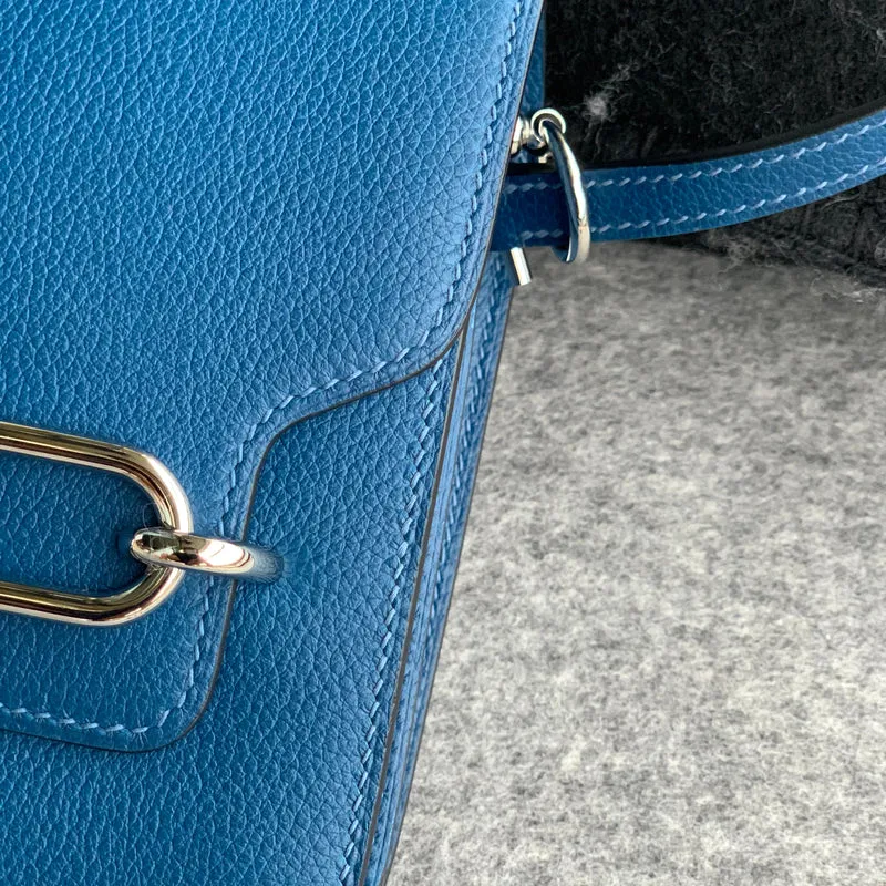 MINI ROULIS (18) EVERCOLOR LEATHER BLEU SAPPHIR WITH PALLADIUM HARDWARE (PHW) - 6