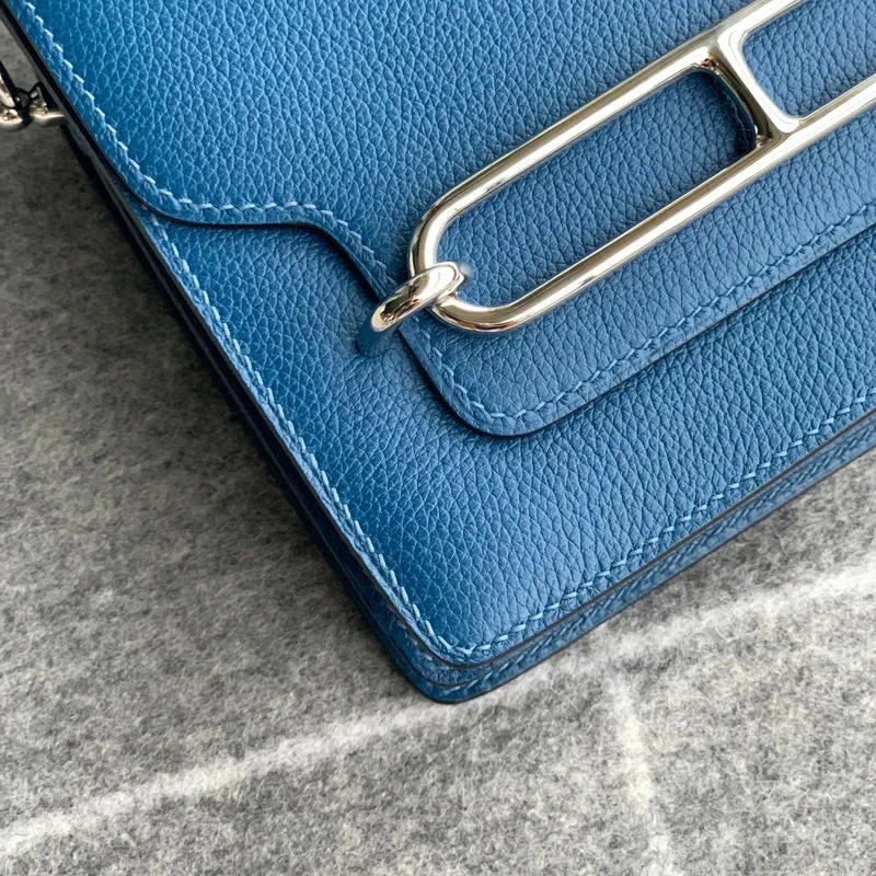 MINI ROULIS (18) EVERCOLOR LEATHER BLEU SAPPHIR WITH PALLADIUM HARDWARE (PHW) - 4