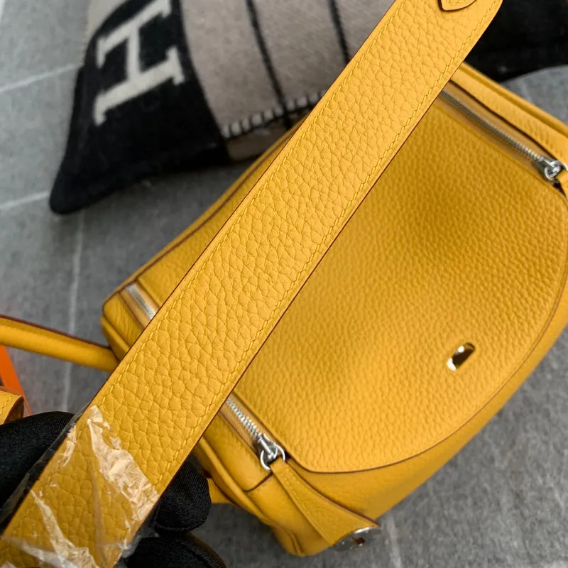 LINDY 26 CLEMENCE LEATHER JAUNE AMBRE WITH PALLADIUM HARDWARE (PHW) - 7