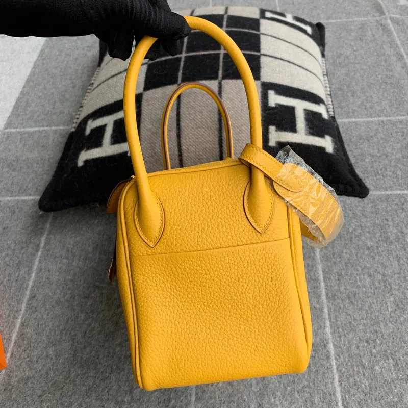 LINDY 26 CLEMENCE LEATHER JAUNE AMBRE WITH PALLADIUM HARDWARE (PHW) - 3