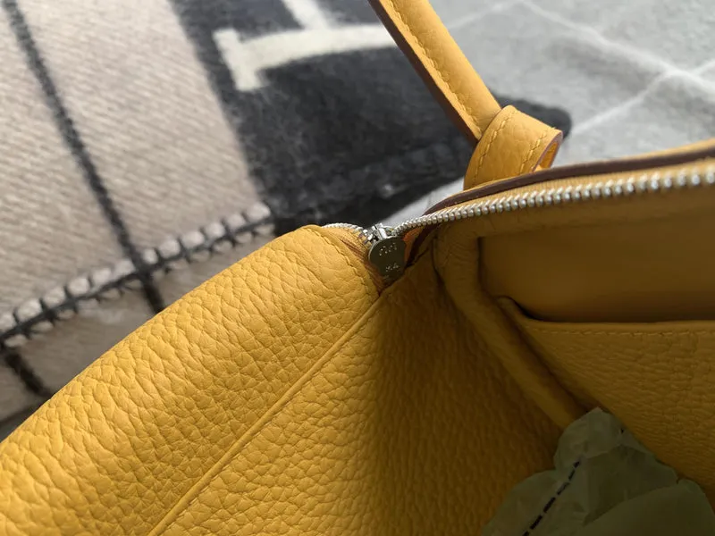 LINDY 26 CLEMENCE LEATHER JAUNE AMBRE WITH PALLADIUM HARDWARE (PHW) - 4