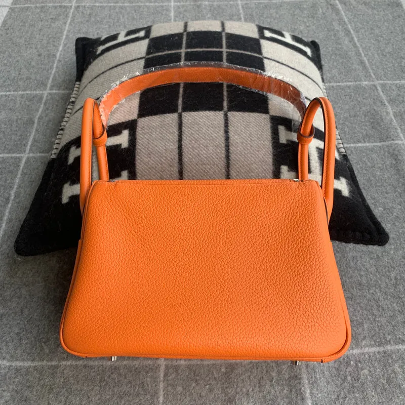 LINDY 26 CLEMENCE LEATHER ORANGE WITH PALLADIUM HARDWARE (PHW) - 2