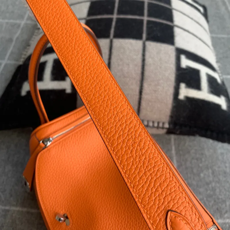 LINDY 26 CLEMENCE LEATHER ORANGE WITH PALLADIUM HARDWARE (PHW) - 5
