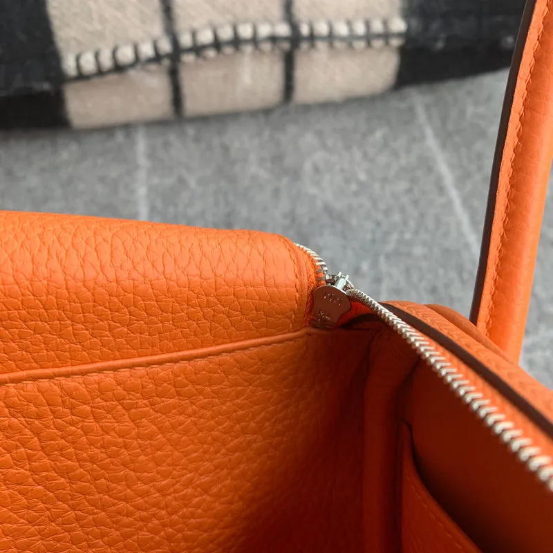 LINDY 26 CLEMENCE LEATHER ORANGE WITH PALLADIUM HARDWARE (PHW) - 9