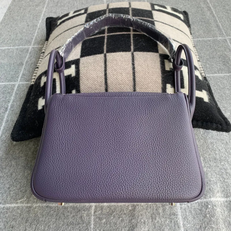 LINDY 26 CLEMENCE LEATHER RAISIN WITH PALLADIUM HARDWARE (PHW) - 3