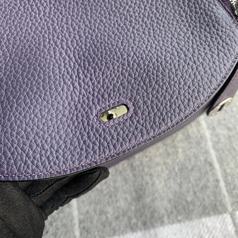LINDY 26 CLEMENCE LEATHER RAISIN WITH PALLADIUM HARDWARE (PHW) - 6