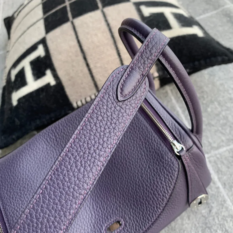 LINDY 26 CLEMENCE LEATHER RAISIN WITH PALLADIUM HARDWARE (PHW) - 5