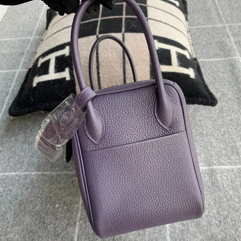 LINDY 26 CLEMENCE LEATHER RAISIN WITH PALLADIUM HARDWARE (PHW) - 4